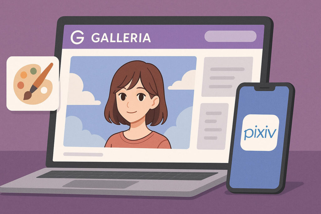創作SNS GALLERIA[ギャレリア]でイラスト投稿！使い方からPixivとの違いまで徹底解説
