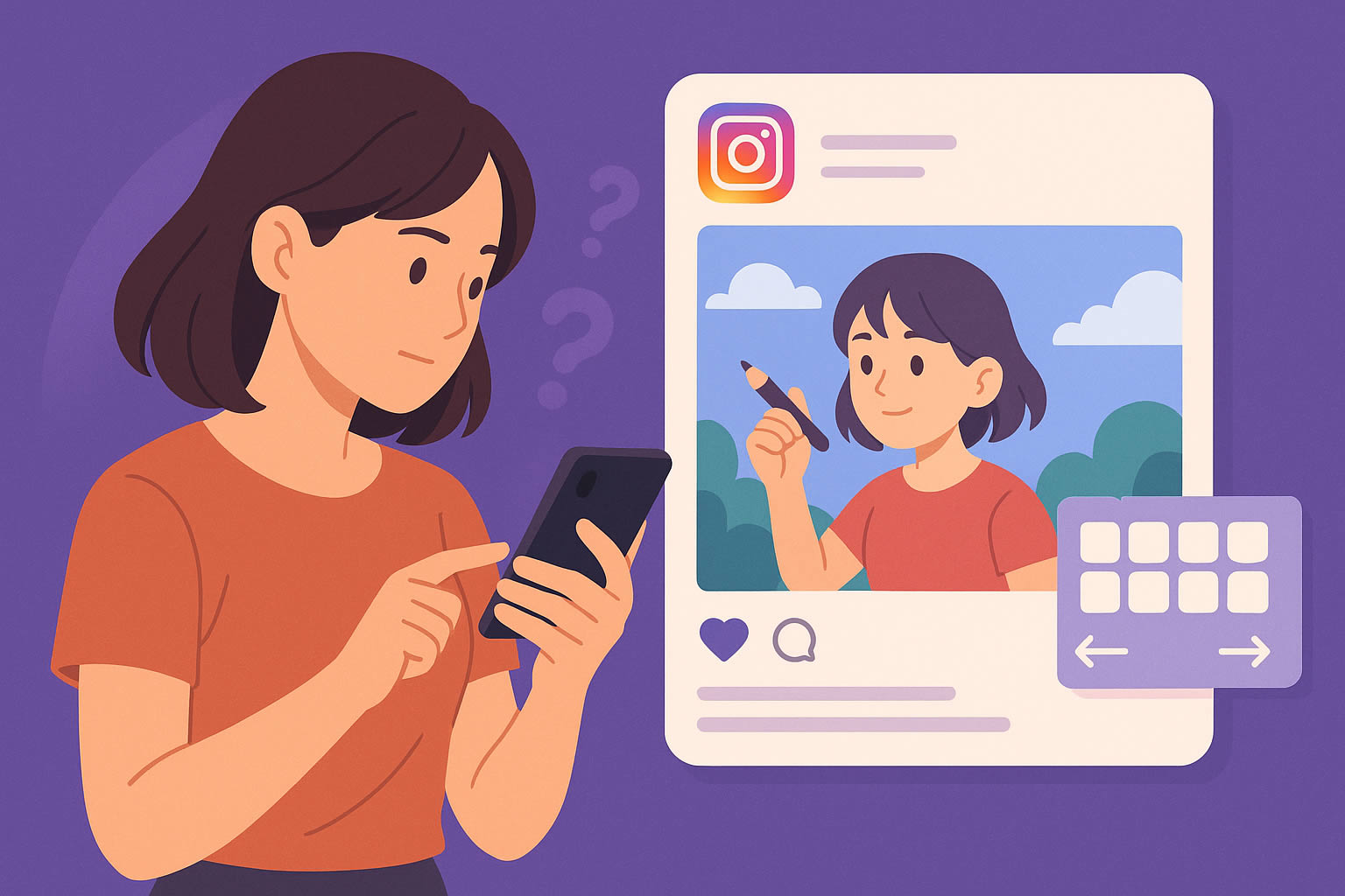 Instagramで保存数激増！イラスト投稿「カルーセル構成術」最後まで見せる9枚の法則