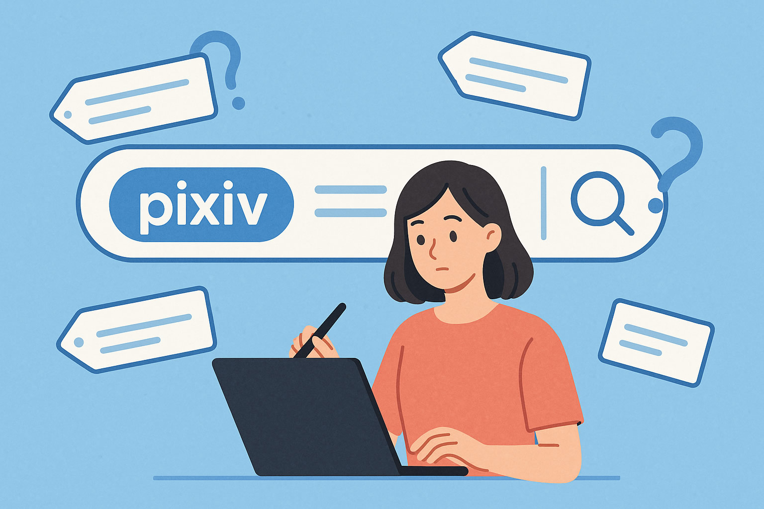 【pixivタグ設計2025】上位露出させる「主軸＋補助タグ」配列テンプレ公開